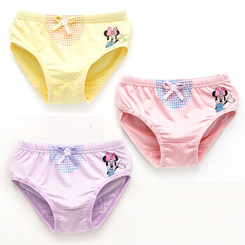 女童内裤纯棉三角3-4-5-6岁莫代尔可爱公主女宝宝小学生全棉短裤 4条