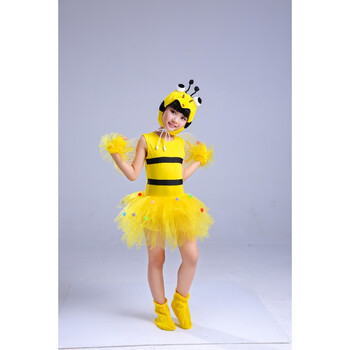 新款儿童动物表演服装卡通舞蹈小蜜蜂幼儿园男女宝宝节假日演出服
