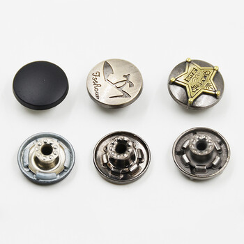 
                                                                                迈利达 金属牛仔钮扣摇头空心工字扣 复古牛仔纽扣扣子17mm JG5十颗 17mm                