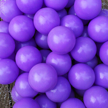 球池批发室内彩色波波球加厚幼儿园游乐场厂家 可选色紫色7cm100个