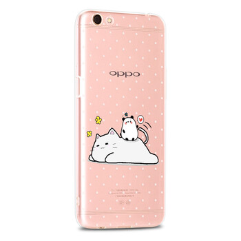 oppor9s手机壳r9s硅胶保护套透明软壳sk可爱全包边女款潮款 r9s-趴趴