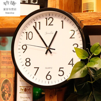 斯宝路创意时钟艺术钟表挂钟壁钟客厅中国风现代简约大气24小时静音