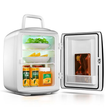 带锁小冰箱幼儿园食品留样柜单门冷藏柜茶叶保鲜柜小型家用 12升黑白