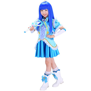 衣服套装女童公主裙女变身器 【梦幻旋律】蓝色美琪 单件裙子尺码备注