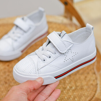 贝贝品牌童鞋 低帮儿童鞋子男童板鞋2018春秋新款女童小白鞋透气休闲