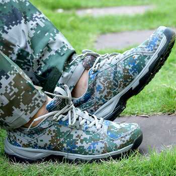 作训鞋配发新式迷彩训练鞋运动跑步鞋军迷胶鞋解放鞋 随机 41码