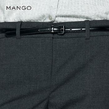 MANGO正装系列纯色修身西装裤5188014296 165/70A