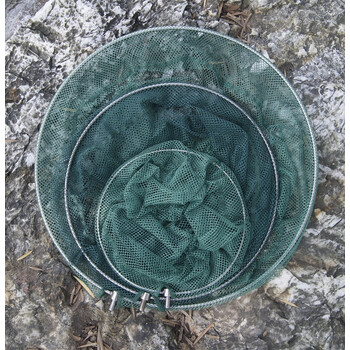 踏雪寻梅 电抄网头304实心不锈钢尼龙捞鱼网渔具配件大物捕鱼钓鱼抄网