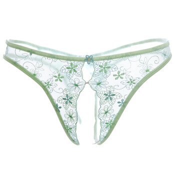 丁字裤女性感内裤蕾丝骚火辣露毛开裆裤免脱隐形骚全透明真人情趣