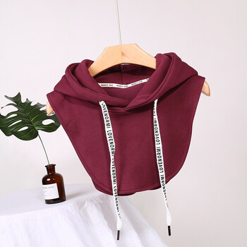 jidaina 假领子带帽卫衣领连帽带帽假领子男女通用秋冬假领新潮领