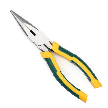 尖嘴钳6寸8寸电工钳子多功能尖咀钳尖头钳五金工具 绿林强力8寸尖