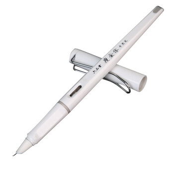 六品堂 瘦金体书法笔弯尖美工笔0.38签名速写入门美工钢笔 白色 0.