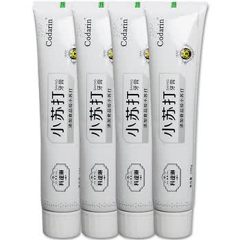 科达琳 小苏打植物酵素去渍美白牙膏 清爽薄荷(100g×4)_ 4折现价36元