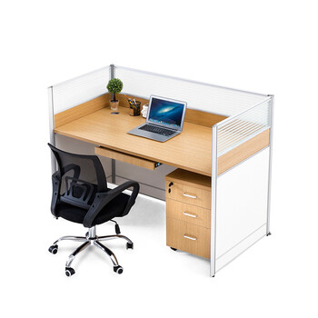 现代简约上海办公家具 4人组合办公桌屏风 隔断工作位卡位职员桌 单人