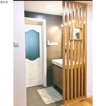 客厅屏风 进门玄关 入户隔断 实木格栅 干湿区隔断 其他款式定做 整装