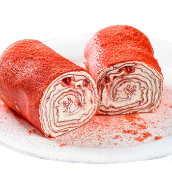 芝洛洛 ins毛巾卷蛋糕2小卷 芝士奶酪卷 千层蛋糕面包 草莓/巧克力