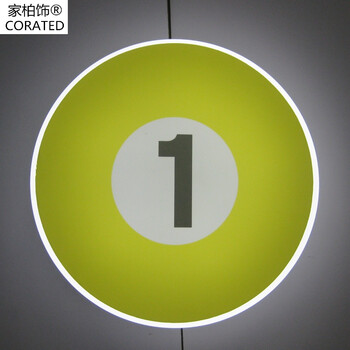 吧台装饰灯 俱乐部装饰灯 台球房装饰灯 台球室吊灯 340mm号码壁灯