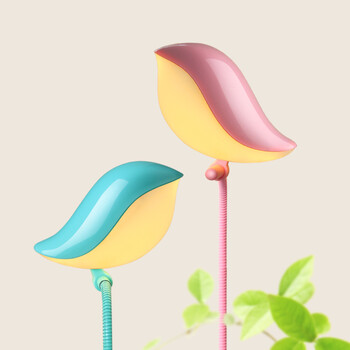自由星迷你时尚usb小夜灯 宝宝喂奶灯安睡灯 浪漫卧室床头灯LED灯 浅蓝色