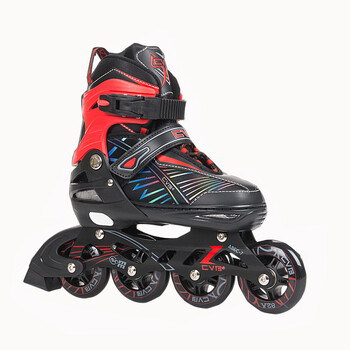 溜冰鞋 儿童成人单直排轮男女可调轮滑鞋