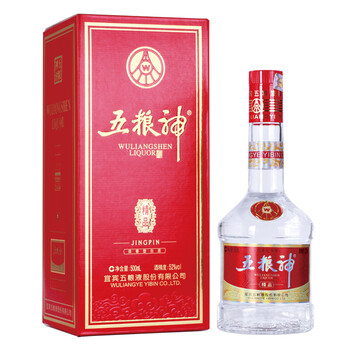 五粮液股份公司出品 52°高度浓香型白酒500ml 五粮神精品 单瓶装