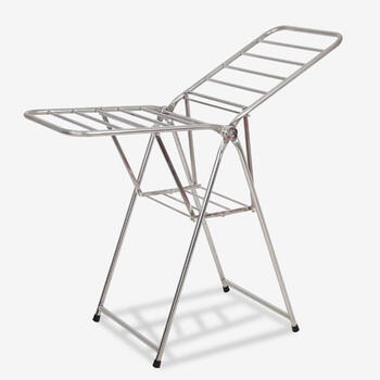 工匠时光 晾衣架落地 挂衣架 晒衣架 不锈钢圆管加大加厚