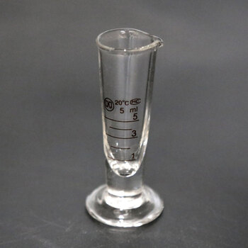 量杯50ml带刻度三角量杯小量筒毫升工业计量杯实验室锥形量筒 5毫升