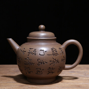 回流紫砂老壶清代老紫砂壶古玩壶世德堂老段泥独孔宫灯壶