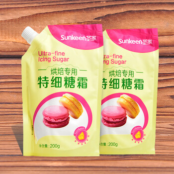 
                                        焙优 糖霜糖粉 烘焙专用糖粉 蛋糕西点饼干必备带螺旋封口原装200g 烘焙原料                