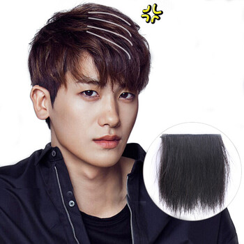 男士假发片头顶蓬松垫真发垫发根蓬松器隐形无痕头顶补发片垫发片 深