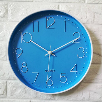 符号康巴丝挂钟客厅静音电池家用现代简约创意大气挂墙钟圆形卧室钟表