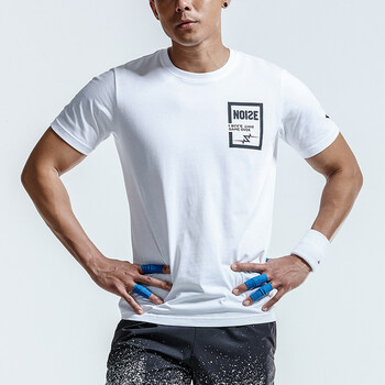 时尚运动t恤 休闲吸湿速干短袖针织衫15821156 纯净白-1 4xl/男195