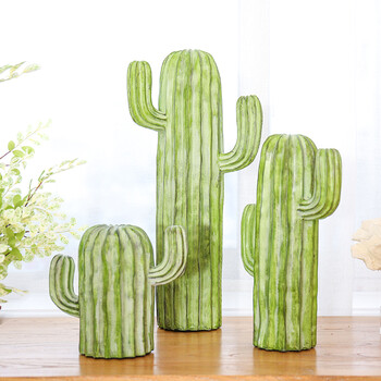 田园风树脂仙人掌装饰摆件 创意植物造型仿真工艺品饰品 芦荟