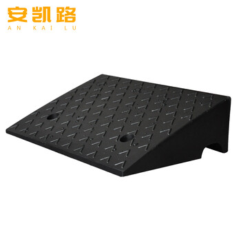 安凯路 斜坡垫橡胶马路牙子路沿坡 便携台阶垫三角爬坡上坡垫 48*40*