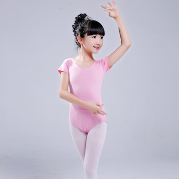 minimum 儿童舞蹈练功服女童连体幼儿考级服少儿体操芭蕾拉丁舞裙演出