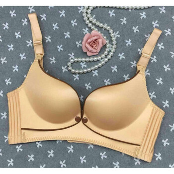 简约光面包边哺乳薄款文胸无钢圈纯色孕妇内衣前开扣式喂奶胸罩女