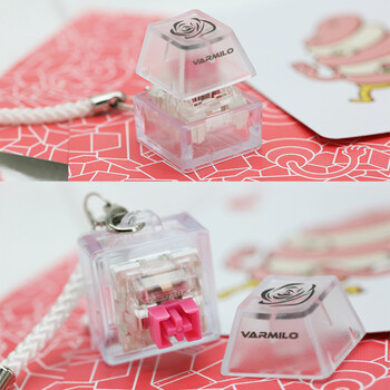 阿米洛（Varmilo） 试轴器 个性键帽 小挂饰 小礼品 静电容玫瑰红轴