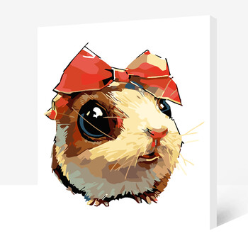 diy数字油画 客厅卧室卡通动漫动物填色画手绘装饰画 狗猫鸟sn9135 小