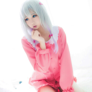 漫画埃罗芒阿老师cos服和泉纱雾cosplay服装 睡衣 假发 l_ 9折现价218
