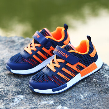 夏季镂空儿童鞋6男童网鞋7男孩运动鞋8透气网面9学生十岁小孩鞋子 875