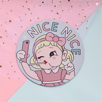 韩国卡通可爱动漫棒棒糖女孩防滑 布朗熊办公室笔记本游戏鼠标垫 nice