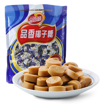 海南特产品香园椰子糖500g袋装喜糖果椰子味小吃休闲食品零食品香椰子