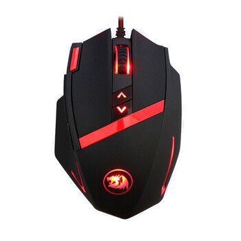 虹龙redragonm801有线电竞游戏鼠标16400dpirgb自定义宏编程人体工学