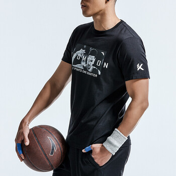 安踏男装t恤汤普森同款安踏男短袖t恤装2018夏季新款透气圆领运动服