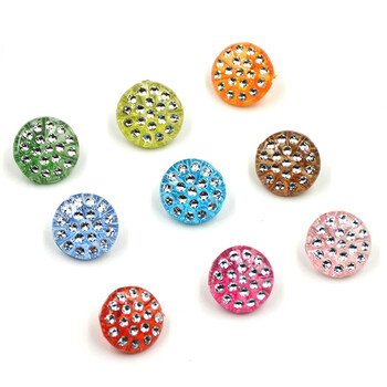
                                        迈利达彩色亚克力暗眼钮扣 童装衬衫扣子  手工纽扣 浅绿9粒 13mm                