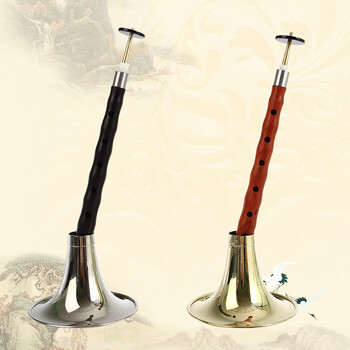 智扣(zhikou) 唢呐铝杆唢呐中号大号红白喜事纯黄铜紫檀不定调吹奏