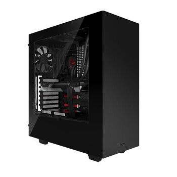 nzxt 恩杰 s340 中塔式机箱(钢化面板/支持280水冷与长显卡/侧透/兼容