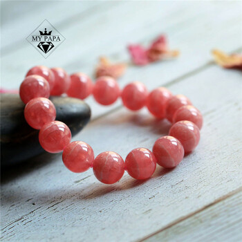 5mm雪山纹红纹石单圈手链女手串s7-1-24