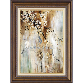 美式现代创意抽象客厅沙发背景墙装饰画餐厅有框组合挂画壁画 a3 70*