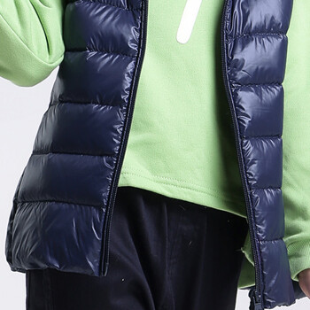 高梵2015年新款轻薄羽绒马甲男童女童装羽绒服GM1530015A马夹冬装 藏青 120