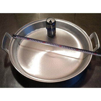 传统铸造手工铝锅纯铝不粘锅加厚平底铝锅铝平底锅烙饼水煎包 口径48